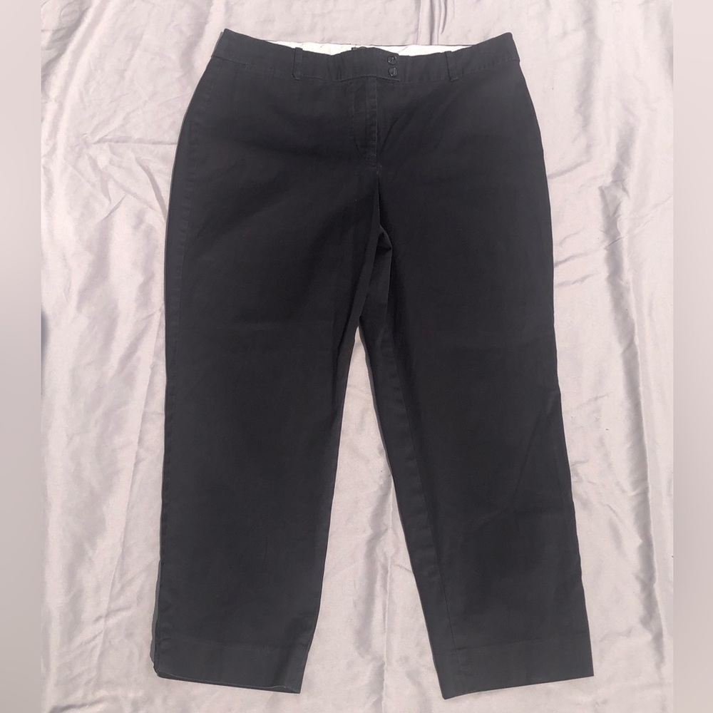 Talbots Size 12 - The Perfect Crop Curvy - Deep Navy Blue